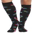 thumbnail image 1 of Printsupport Women 12 mmHg Support Socks  Regular  Pineapple Toss, 1 of 7
