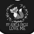 thumbnail image 4 of Inktastic My Aunt and Uncle Love Me Fox for Niece Girls Baby Bib, 4 of 4
