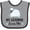 Heather and Black, variant on Inktastic Grammie Loves Me Grandson Boy Lamb Boys or Girls Baby Bib