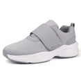 thumbnail image 1 of JABASIC Hombres Diabéticos Zapatos para caminar Edema Zapatos para los pies hinchados Arco de soporte ortopédico Zapatillas de deporte (US10.5/MX29,LT.GRIS), 1 of 1