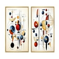 thumbnail image 2 of Designart "Unveiling Secrets Minimalist Geometry I" Modern Geometric Framed Wall Art Set Of 2 - Modern White Gallery Wall Frame Set For Home Decor, 2 of 6