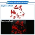 thumbnail image 7 of Unique Bargains Reflective Bumper Decal Red Square Carp Reflective Car Sticker Personalized Decoration Vehicle Body or Door or Window, 7 of 7