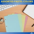 thumbnail image 5 of 1InTheOffice 5.5 x 8.5 Paper, Pastel, College Ruled Mini Binder Paper, Loose Leaf Paper, Assorted Color, 200 Pack, 5 of 7