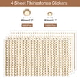 thumbnail image 2 of Unique Bargains 4 Sheet Self-Adhesive Rhinestone Stickers 2190Pcs 3mm/5mm Light Orange, 2 of 5