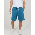 thumbnail image 2 of Real Essentials 3 Pack: Men's Cotton 9" French Terry Casual Lounge Sweat Shorts with Pockets (Available In Big & Tall), 2 of 7