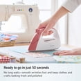 thumbnail image 3 of Panasonic Cordless Steam Iron, Compact, Light, with Charging Station NI-QL300R, 3 of 15