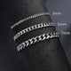 thumbnail image 1 of Collares simples de cadena de eslabones cubanos de acero inoxidable para hombre, joyería masculina, regalos de Color dorado sólido, pulsera cubana de molienda de seis lados, 1 of 5