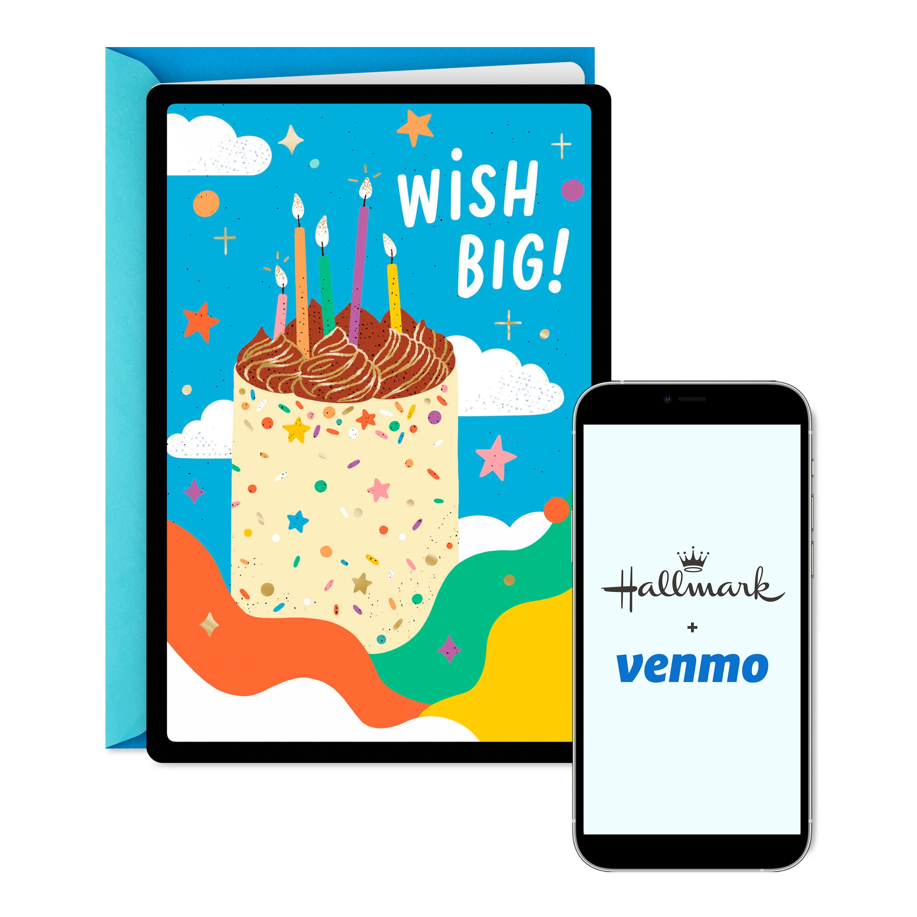 Hallmark And Venmo Birthday Greeting Card (Wish Big)