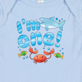 thumbnail image 3 of Inktastic I'm One First Birthday Shark and Crab Baby Romper Coveralls, 3 of 4
