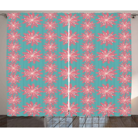 Outdoor Curtains 2 Panels Set Germinating Plants Wildflowers