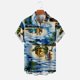 thumbnail image 4 of Camisas Para Hombre Camisa Hawaiana Casual Sin Posicionamiento Botones de Impresión Beach Turndown Blusa de Manga Corta Odeerbi ODB157349, 4 of 6