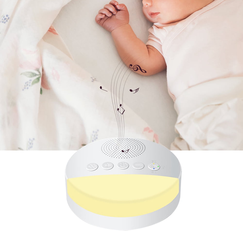 Yajisi Portable White Noise Sound Machine & Sleep Aid for Babies with Breathing Night Light, USB Rechargeable