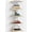 White and Natural, variant on 5 Tier Wall Bookshelf Unit for Bedroom Books, Large Floating Book Shelves Wall Mounted, Rustic Wood Lack Tiered Hanging Shelf for Kitchen Office Living Room Corner