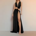 thumbnail image 2 of Vestido Largo de Verano Elegante Sexy Hombro Color Sólido Falda Maxi, Moda Vestido sin Mangas para la Primavera Y el Verano Casual Y Vestido de Noche, 2 of 8