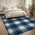 thumbnail image 3 of ODIKA Plaid Front Oversized Interlocking Traditional Layering Checkered for Living Room, Under Sectional, Family , Non-Slip Flatwoven, 3 of 7