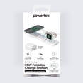 thumbnail image 6 of Powertek 3-in-1 15W Qi Tri-Fold Wireless Charge Pad, White, 6 of 6