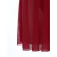 thumbnail image 7 of Alvivi Womens Rhinestone Figure Skating Dress Mesh Patchwork Ballet Leotard Lyrical Dance Costume Burgundy XXL, 7 of 7