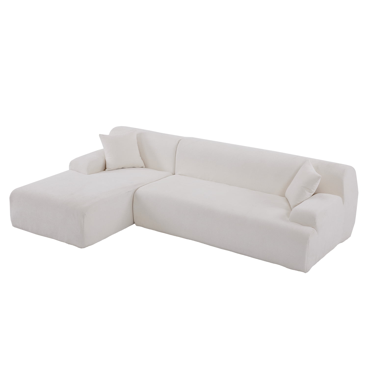 Kadyn Modern Large L-Shape Modular Sectional Sofa, Sofa Couch for Living Room, Bedroom, Salon, 2 Piece Free Combination, Beige