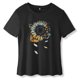 thumbnail image 4 of Gibobby Casual Playera de Manga Corta para Mujer Mujeres BlouseBasicTop Blouse(Negro,XL), 4 of 5