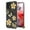 Gold Flowers, variant on Xpression Phone Case For Motorola Moto G Stylus 5G 2025 Hybrid Clear Frame with Trendy Pattern Design, Shockproof Hard Back & TPU Rubber Cover, Purple Butterfly