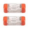 thumbnail image 2 of Insulated Electrical Wire Connector Pair | Butt Crimp Terminal Block for Secure Wiring | Nylon Polycarbonate | Fits Solid & Stranded Wires | Home, Auto, DIY | Sizes 1.33x3.55x1.09cm, 1.72x3.55x1.09cm, 2 of 7