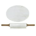 thumbnail image 2 of Benzara Marble Board with Rolling Pin, 2 of 2