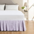 thumbnail image 2 of Home Soft Things Classic Dust Ruffle Bed Skirt, Lilac, King (78" x 80" + 14"), 2 of 6
