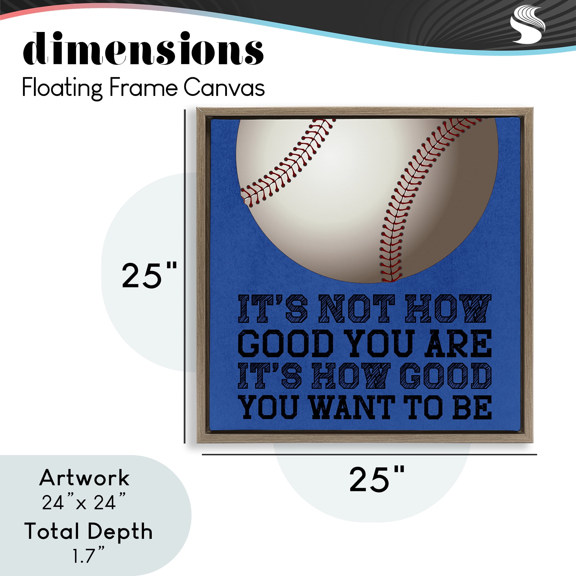 How Good You Want To Be Brown Framed Floater Canvas Wall Art, design by Marcus Prime