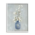 thumbnail image 5 of Stupell Industries Classic White Flower Arrangement Blue Vase Ikebana Painting White Framed Art Print Wall Art, 11x14, by Sally Swatland, 5 of 5