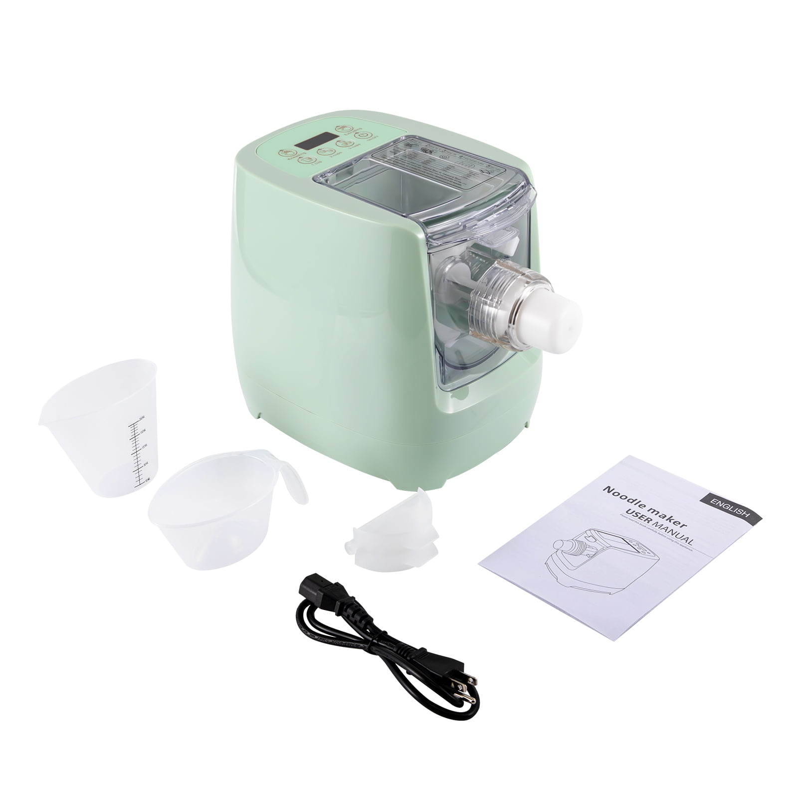 Electric Pasta Maker Machine Automatic Noodle Maker with 12 Pasta Shaping  Discs for Homemade Spaghetti Macaroni Lasagna and More 110V (Green)