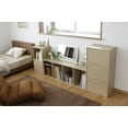 thumbnail image 3 of IRIS USA 3 Tier Cabinet with Magnetic Doors, Natural, 3 of 6