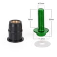 thumbnail image 3 of Pare-vent pour Moto Alu M5x16mm kit de Rondelles de Vis Vert 10 Pack, 3 of 7