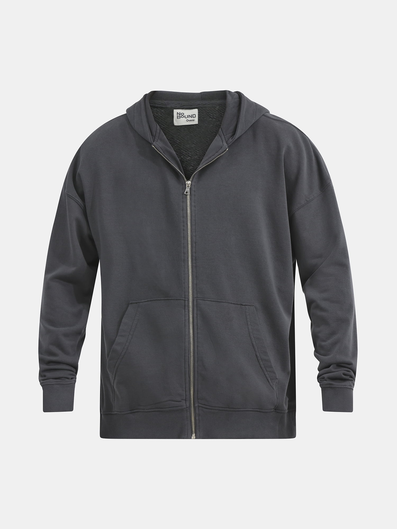 No Boundaries Zip Hoodie with Long Sleeves, Men's & Big Men's