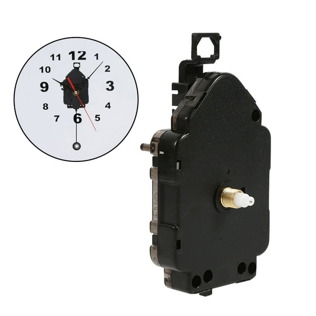 WALFRONT Pièces de Mouvement d'Horloge à Quartz, Mouvement d'Horloge, Mécanisme de Pendule de Mouvement d'Horloge à Quartz DIY Pièces de Réparation de Collier à Domicile Remplacement