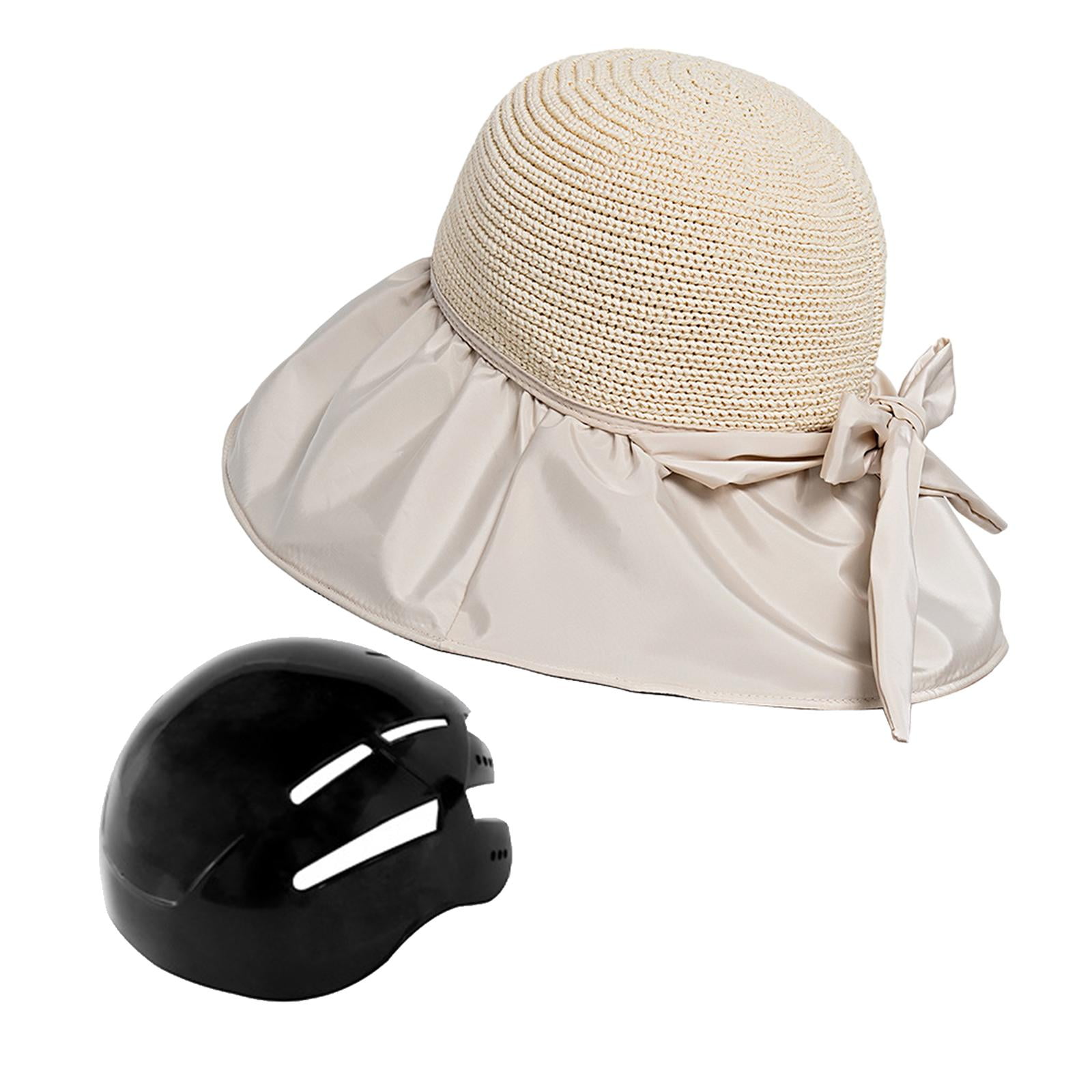 harayaa Bicycle Helmet Cap Surf Bucket Hat Cyclist Helmet Sun Protection Modern Helmet Beige