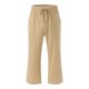 thumbnail image 5 of Pantalones 3/4 de mujer de color liso en mezcla de lino - Cintura con cordón y bolsillos - Ligeros para el verano - Ajuste regulable - Tallas S-XXXL, 5 of 5