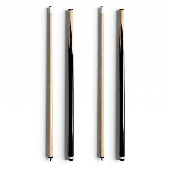 Set of 2 Pool Cue Sticks 58“ - 20oz billiard cue with 13mm Leather Tip Hardwood Wooden Durable 2-Piece Pool Cue Set with Low-Deflection Shaft,for Beginners, Adults, Home & Bar