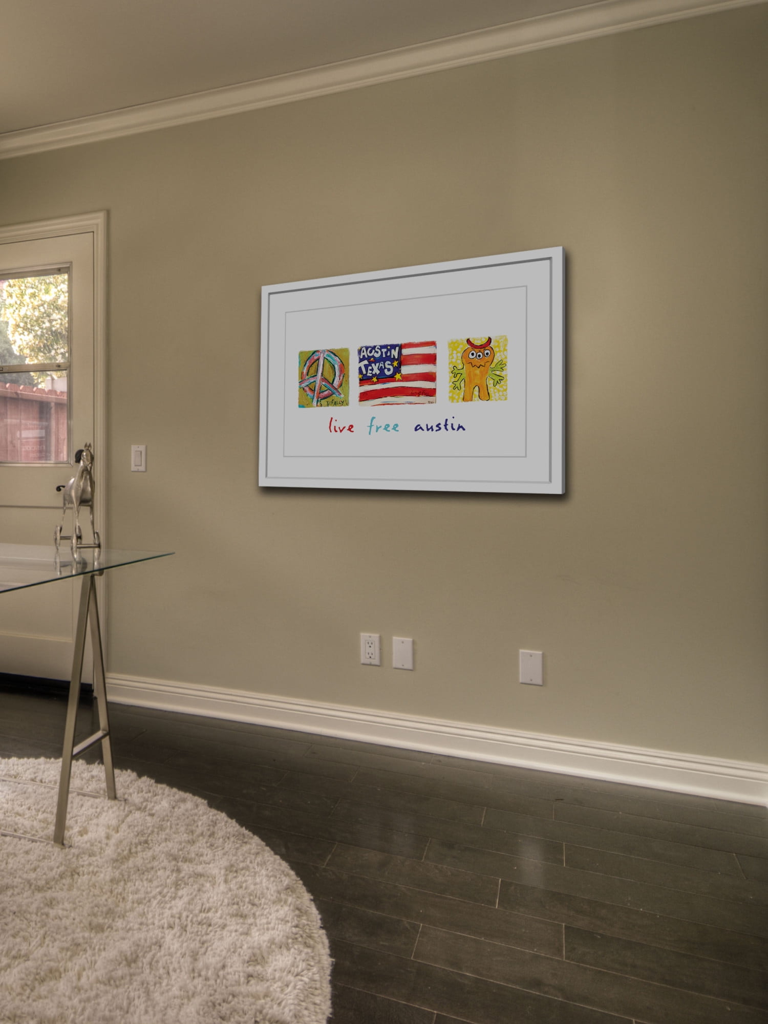 Marmont Hill "Live Free Austin" by Tori Campisi Painting Print in Frame
