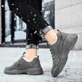 thumbnail image 6 of Xiaoxatg Men's Casual Shoes Winter Style Comfortable Warm Work Footwear for Everyday Use 8.5 Grey, 6 of 9
