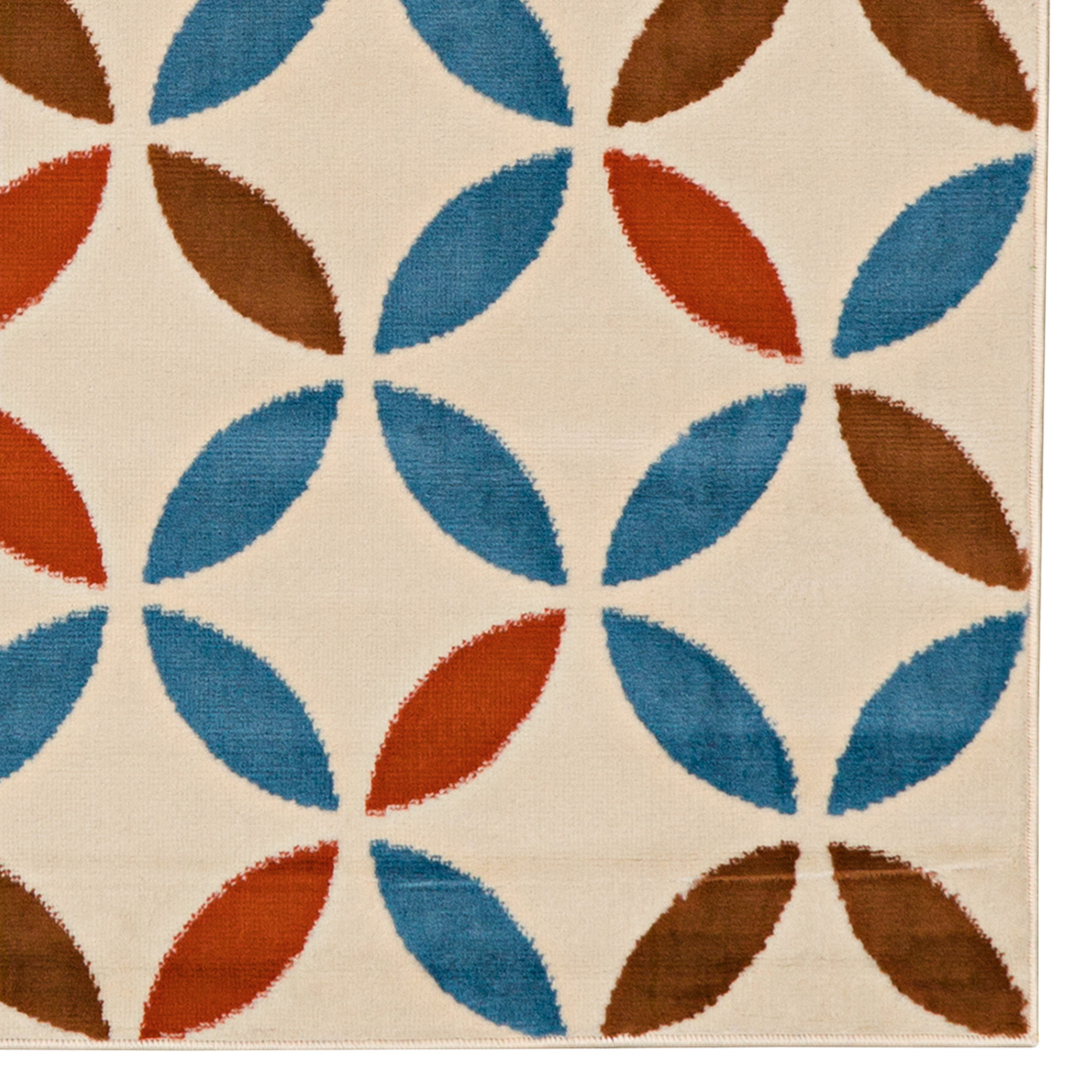 Capri Conrad Bone Area Rug 65 x 93 Transitional 100% Polypropylene