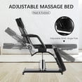 thumbnail image 4 of Hydraulic Tattoo Chair, Lash Bed for Eyelash Extensions,Multi-Purpose 3-Section Esthetician Bed Facial Chair,360 Swivel Adjustable Beauty Salon Spa Bed, 4 of 7