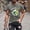 Blue, variant on Mens Green Flame Graphic T-Shirt Ombre Gradient Streetwear Crewneck Short Sleeve Stretch Tee Big Tall Sizes S-7XL,Size 3XL