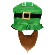 St Patrick's Day Bearded Plush Hat