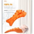 thumbnail image 2 of yeacher 14-Node Acupressure Massage Pillow for Neck, Back, and Shoulder Relief with Stretching Function - Orange, 2 of 6