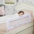 thumbnail image 3 of Dream on Me Adjustable Toddler Bed Rail, White Mesh, 3 of 6