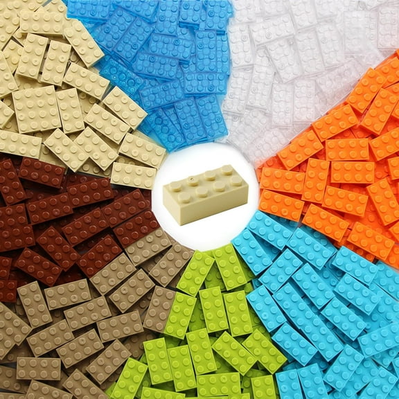2x4 Bricks 320 Pieces New Multicolored Classic Parts Building Creative Play Set Blocks Toy Accessories Compatible with 3001 Major 8 Color