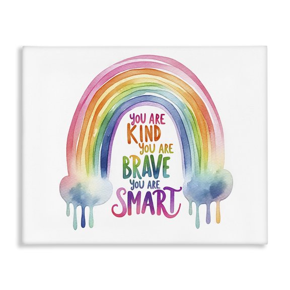Stupell Industries Cottage Modern Inspirational Rainbow Canvas Art, 30 x 24, by Amanda Greenwood