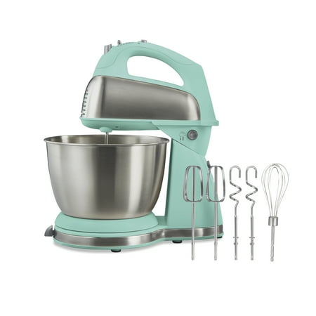 UPC 040094646586 product image for Hamilton Beach Classic Stand Mixer  4 Quart  Aqua Blue with Accessories | upcitemdb.com