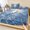 Blue, variant on Twin Sze Fitted Sheet Set - Autumn Canopy 2 Piece Bedding Sets 16" Deep Pocket Fitted Sheet with 1 Pillowcase, Blue Leaves Birch Trees Foliage Forest Brushed Microfiber Hotel Luxury Bed Sheets
