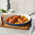thumbnail image 3 of The Pioneer Woman Harlow 12" Ceramic Non-Stick Fry Pan, Denim Blue, 3 of 10